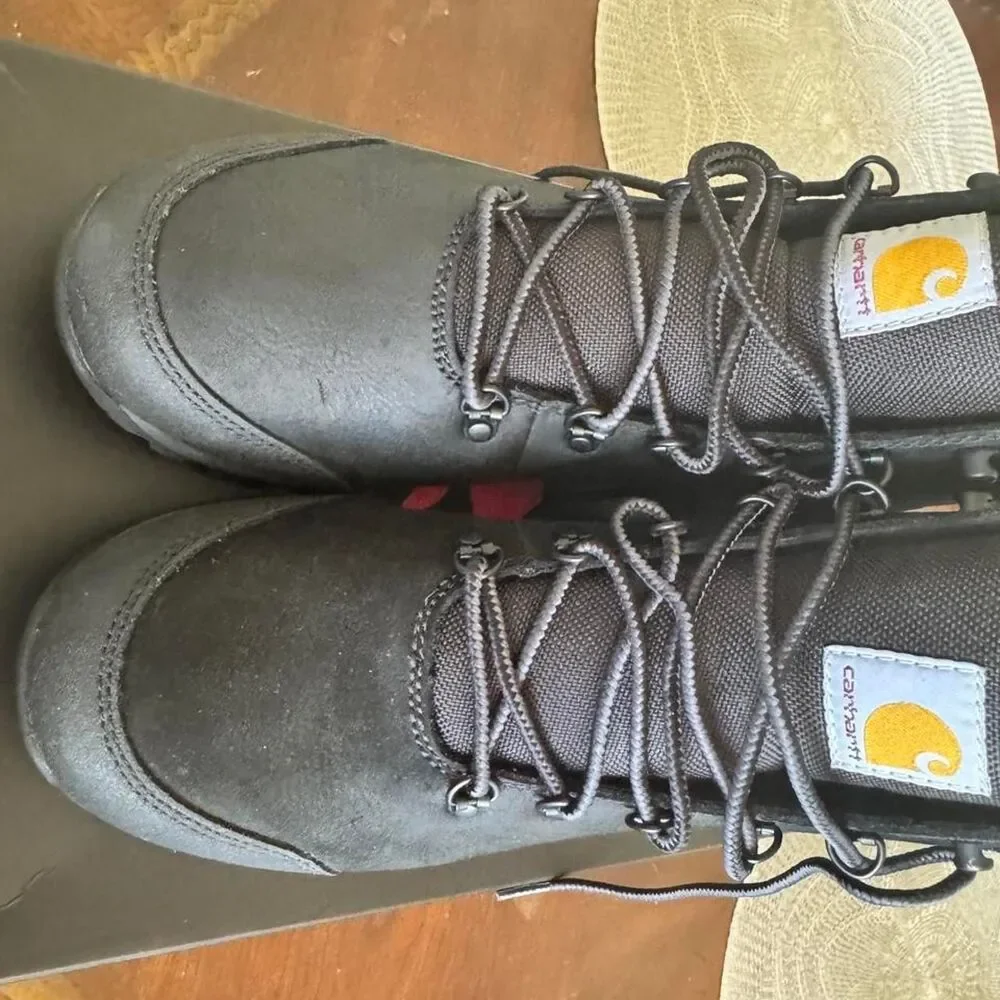 Carhartt Men's Black and Grey Boots